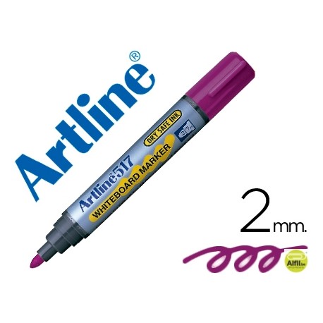 ROTULADOR ARTLINE PIZARRA EK-517 VIOLETA -PUNTA REDONDA 2 MM -TINTA DE BAJO OLOR