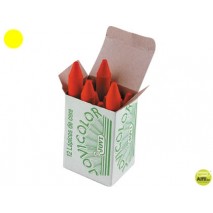 LAPICES CERA JOVICOLOR UNICOLOR AMARILLO CLARO -CAJA DE 12