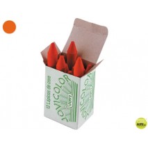 LAPICES CERA JOVICOLOR UNICOLOR NARANJA -CAJA DE 12