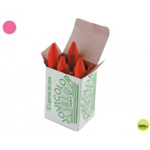 LAPICES CERA JOVICOLOR UNICOLOR ROSA -CAJA DE 12
