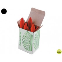 LAPICES CERA JOVICOLOR UNICOLOR NEGRO -CAJA DE 12