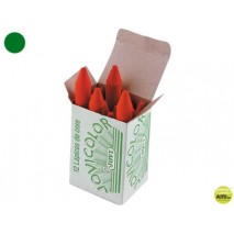 LAPICES CERA JOVICOLOR UNICOLOR VERDE OSCURO -CAJA DE 12