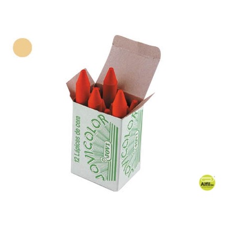 LAPICES CERA JOVICOLOR UNICOLOR CARNE -CAJA DE 12
