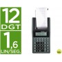 CALCULADORA CITIZEN IMPRESORA PANTALLA PAPEL CX-77 12 DIGITOS NEGRA