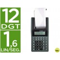 CALCULADORA CITIZEN IMPRESORA PANTALLA PAPEL CX-77 12 DIGITOS NEGRA