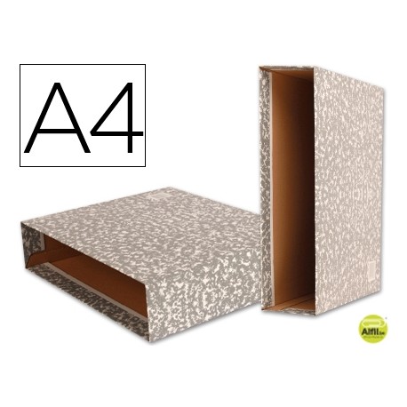 CAJA ARCHIVADOR LIDERPAPEL CLASSIC RED A4 GRIS