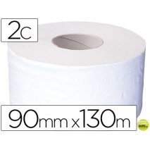 PAPEL HIGIENICO JUMBO 2 CAPAS RECICLADO -ROLLO CON 130 MTS. -PARA DISPENSADOR 925