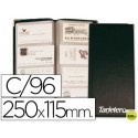 TARJETERO PARA TARJETAS VISITACOLOR NEGRO PARA 96 UNIDADES TAMAÑO 250 X 115 MM
