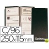 TARJETERO PARA TARJETAS VISITACOLOR NEGRO PARA 96 UNIDADES TAMAÑO 250 X 115 MM