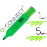 ROTULADOR Q-CONNECT FLUORESCENTE VERDE PUNTA BISELADA