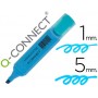 ROTULADOR Q-CONNECT FLUORESCENTE AZUL PUNTA BISELADA