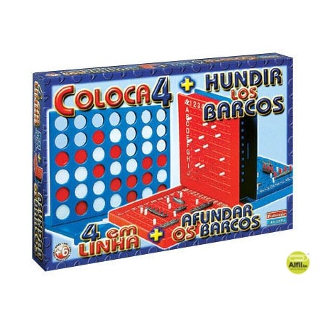 JUEGOS DE MESA FALOMIR -CUATRO EN LINEA + ATAQUE NAVAL