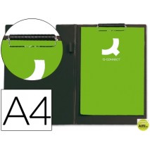 CARPETA Q-CONNECT MINICLIPS PLASTICO DIN A4 NEGRA