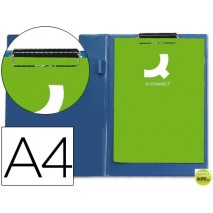 CARPETA Q-CONNECT MINICLIPS PLASTICO DIN A4 AZUL