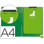 CARPETA Q-CONNECT MINICLIPS PLASTICO DIN A4 VERDE