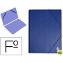 CARPETA GOMAS LIDERPAPEL FOLIO SENCILLA PVC AZUL