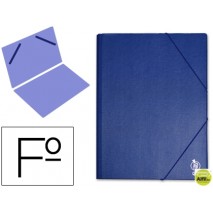CARPETA GOMAS LIDERPAPEL FOLIO SENCILLA PVC AZUL