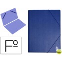CARPETA GOMAS LIDERPAPEL FOLIO SENCILLA PVC AZUL
