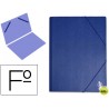 CARPETA GOMAS LIDERPAPEL FOLIO SENCILLA PVC AZUL