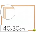 PIZARRA BLANCA Q-CONNECT MELAMINA MARCO DE MADERA 40X30 CM