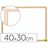 PIZARRA BLANCA Q-CONNECT MELAMINA MARCO DE MADERA 40X30 CM
