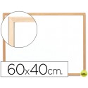 PIZARRA BLANCA Q-CONNECT MELAMINA MARCO DE MADERA 60X40 CM