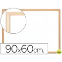 PIZARRA BLANCA Q-CONNECT MELAMINA MARCO DE MADERA 90X60 CM
