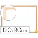 PIZARRA BLANCA Q-CONNECT MELAMINA MARCO DE MADERA 120X90 CM