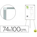 PIZARRA BLANCA Q-CONNECT CON TRIPODE REGULABLE LACADA MAGNETICA MARCO DE ALUMINIO 74X100