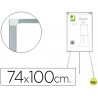 PIZARRA BLANCA Q-CONNECT CON TRIPODE REGULABLE LACADA MAGNETICA MARCO DE ALUMINIO 74X100