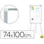 PIZARRA BLANCA Q-CONNECT CON TRIPODE REGULABLE LACADA MAGNETICA MARCO DE ALUMINIO 74X100