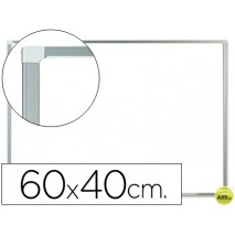 PIZARRA BLANCA Q-CONNECT MELAMINA MARCO DE ALUMINIO 60X40 CM