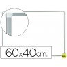 PIZARRA BLANCA Q-CONNECT MELAMINA MARCO DE ALUMINIO 60X40 CM