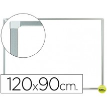 PIZARRA BLANCA Q-CONNECT MELAMINA MARCO DE ALUMINIO 120X90 CM