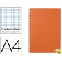 BLOC ESPIRAL LIDERPAPEL A4 MICRO PAPERCOAT TAPA FORRADA 160H 70G CUADRO 5MM 5 BANDAS 4 TALADROS. NAR