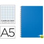 BLOC ESPIRAL LIDERPAPEL A5 MICRO PAPERCOAT TAPA FORRADA 160H 70G CUADRO 5MM 5 BANDAS 6 TALADROS. CEL