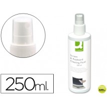 SPRAY Q-CONNECT LIMPIADOR DE PANTALLAS Y TECLADOS BOTE DE 250 ML