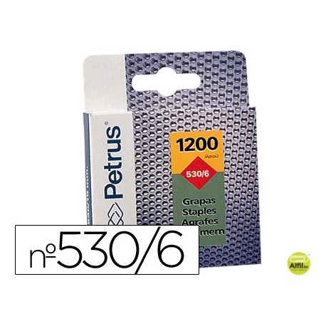GRAPAS PETRUS NÌ 530/6 -CAJA DE 1200 GRAPAS