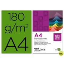 CARTULINA LIDERPAPEL A4 180G/M2 VERDE ABETO