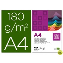 CARTULINA LIDERPAPEL A4 180G/M2 VERDE BILLAR