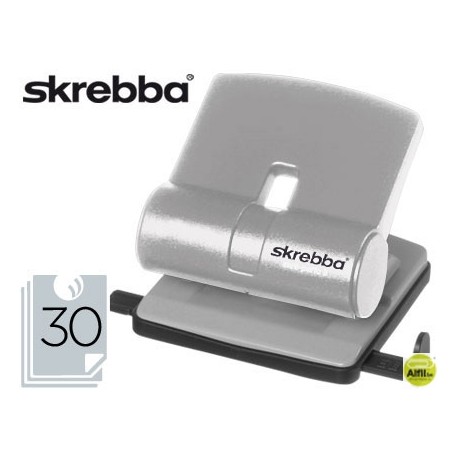 TALADRADOR SKREBBA MIDI 813 SILVER LINE PLATA -CAPACIDAD 30 HOJAS