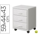 ARCHIVADOR MOVIL FAST-PAPERFLOPOLIESTIRENO 3 CAJONES MODULO GRIS CAJONES GRIS 58,7X43,7X 43,5 CM -CA