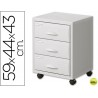 ARCHIVADOR MOVIL FAST-PAPERFLOPOLIESTIRENO 3 CAJONES MODULO GRIS CAJONES GRIS 58,7X43,7X 43,5 CM -CA