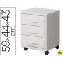 ARCHIVADOR MOVIL FAST-PAPERFLOPOLIESTIRENO 3 CAJONES MODULO GRIS CAJONES GRIS 58,7X43,7X 43,5 CM -CA
