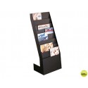 EXPOSITOR FAST-PAPERFLOW DE SUELO 8 ESTANTES NEGRO