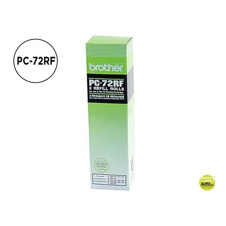 REPUESTO FAX T104/106 BROTHER DE TRANSFERENCIA TERMICA 2 BOBINAS DURACION 140 PAGINAS