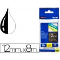 CINTA BROTHER TZE-335 NEGRO-BLANCO 12MM LONGITUD 8MTS