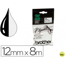 CINTA BROTHER MK-231 BLANCO-NEGRO 12MM LONGITUD 8 MT