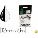 CINTA BROTHER MK-231 BLANCO-NEGRO 12MM LONGITUD 8 MT