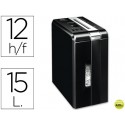 DESTRUCTORA DE DOCUMENTOS FELLOWES DS-1200CS CAPACIDAD DE CORTE 12 H DESTRUYE CLIPS Y GRAPAS